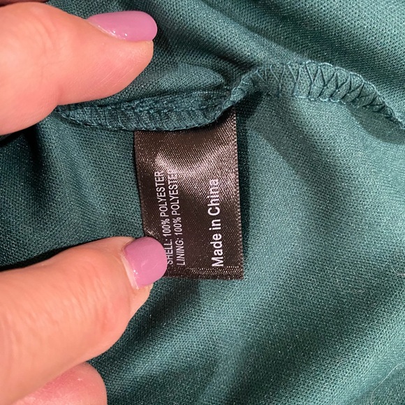 New With Tags Lane Bryant Green & Gold Blouse Size 20 - Picture 6 of 7